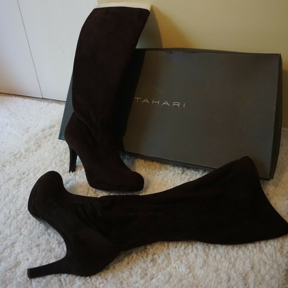 Tahari - New Espresso Brown Knee Boot